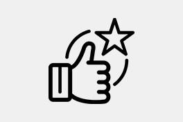 Strichzeichnung Hand mit einem Stern