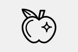 Strichzeichnung Apfel