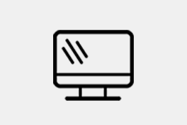 Strichzeichnung Monitor PC